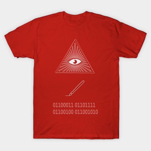 Eye write code computer programmer hipster geek T-Shirt by BecomeAHipsterGeekNow